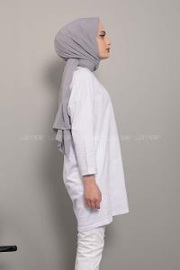 Modalamelif Feelings Yazı Baskılı Tunik Beyaz