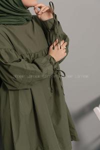 Modalamelif Kol Bağlamalı Tunik Haki
