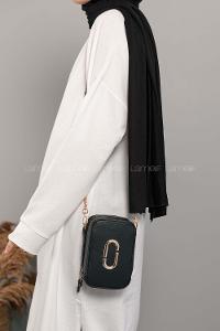 Modalamelif  Metal Detay Çanta Siyah