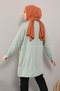 Modalamelif Müzikal Baskı Sweatshirt Çağla