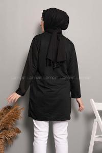 Modalamelif Müzikal Baskı Sweatshirt Siyah