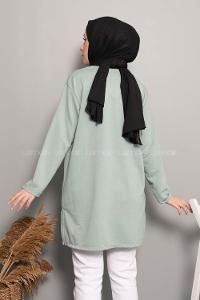 Modalamelif Power Baskı Sweatshirt Çağla Yeşili