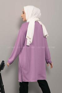 Modalamelif Power Baskı Sweatshirt Lila