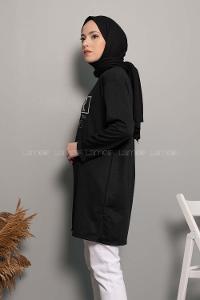 Modalamelif Power Baskı Sweatshirt Siyah