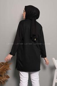 Modalamelif Power Baskı Sweatshirt Siyah