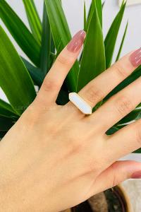 Modalamelif Eklips Beyaz Yüzük