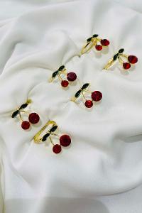 Modalamelif Gold Kiraz Yüzük