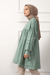 Modalamelif Kol Bağlamalı Tunik Çağla Yeşili