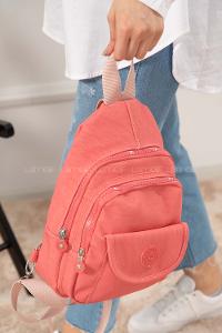 Modalamelif Krinkıl Sırt Çanta Pudra