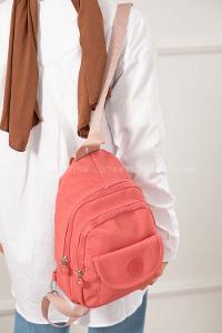 Modalamelif Krinkıl Sırt Çanta Pudra