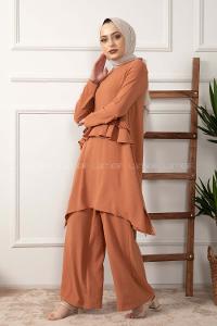 Modalamelif Önü Pile Fırfırlı İkili Takım Kiremit