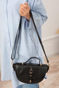 Modalamelif Toka Kilitli Dokulu Çanta Siyah