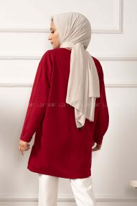 Modalamelif When You Do Baskılı Sweatshirt Bordo