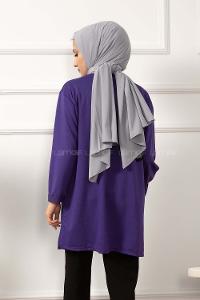 Modalamelif When You Do Baskılı Sweatshirt Mor