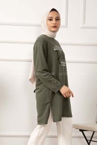 Modalamelif When You Do Baskılı Sweatshirt Yeşil