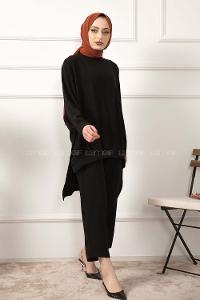 Modalamelif ya_rasa Kol İkili Takım Siyah