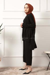 Modalamelif ya_rasa Kol İkili Takım Siyah