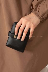 Modalamelif David Polo Kapak Kilitli Cüzdan Siyah