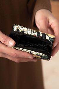 Modalamelif David Polo Mickey Desenli Cüzdan Siyah