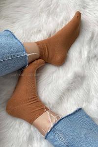 Modalamelif Karamel Patik Çorap