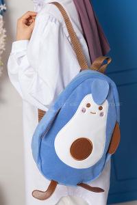 Modalamelif Peluş Avokado Sırt Çantası Açık Mavi