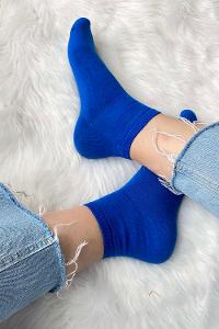 Modalamelif Saks Mavi Patik Çorap