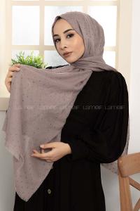 Modalamelif Ponpon Şal Koyu Vizonrengi