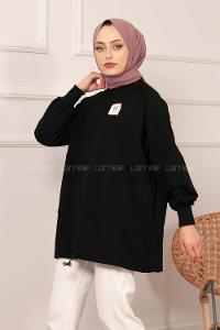 Modalamelif Armalı Sweat Siyah