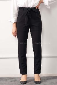 Modalamelif Kuşak Kemerli Havuç Pantolon Siyah