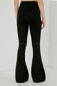 Black Cotton Elastic Waist Comfortable Leggings