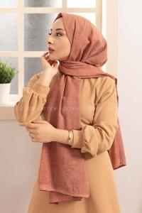 Modalamelif Yavru Ağzı Taşlanmış Pamuk Vual Şal