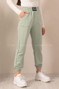 Modalamelif Angel Armalı  Cepli Eşofman Altı Çağla