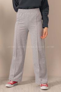 Modalamelif Bol Paça Çımalı Eşofman Gri