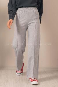 Modalamelif Bol Paça Çımalı Eşofman Gri