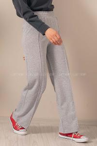 Modalamelif Bol Paça Çımalı Eşofman Gri