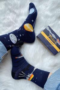 Modalamelif Bayan- Erkek Çift Uyumlu Hareketli Soket Çorap Kutusu 2 li Paket