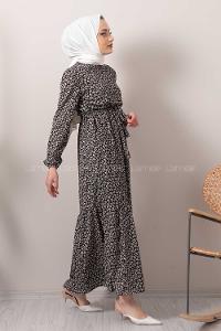 Modalamelif Minimal Papatya Pegasus Elbise Siyah