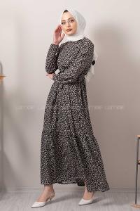 Modalamelif Minimal Papatya Pegasus Elbise Siyah