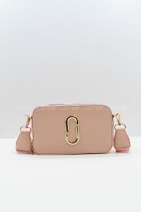 Lamelif Deri Görünümlü Metal Detay Çanta Pudra