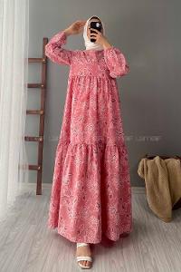 Modalamelif Kilim Desen Elbise Pudra