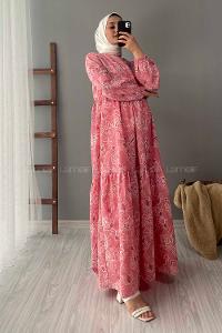 Modalamelif Kilim Desen Elbise Pudra