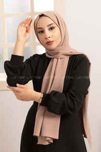 Modalamelif Koyu Bej Caz Şal