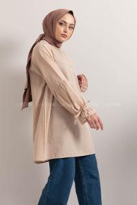 Modalamelif Hakim Yaka Kol Bağlamalı Tunik Taş