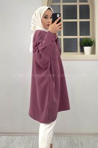 Modalamelif Tek Cepli Linda Gömlek Mor