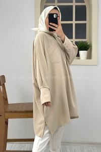 Modalamelif Tek Cepli Linda Gömlek Taş