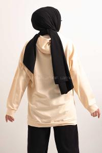 Modalamelif Kapşonlu Do Good Sweatshirt Bej