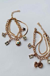 Modalamelif 3lü Tasarım Kapaklı Rose Gold Bileklik