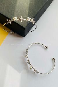 Modalamelif Gümüş Deniz Yıldızı İnci Bileklik