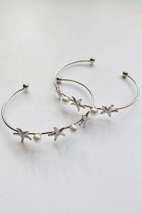 Modalamelif Gümüş Deniz Yıldızı İnci Bileklik