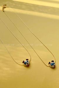 Modalamelif Murano Cam Köpek Kolye